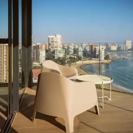 Modern Sea Front Jacuzzi Blue Sky Apartment